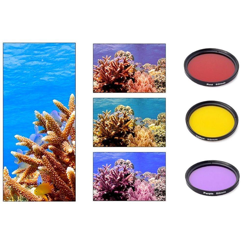 Kit Filtros 52mm Vermelho + Magenta + Amarelo De Gopro 9-10-11-12 - 3