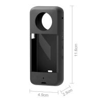 Capa De Silicone Com Proteção De Lentes Para Câmera Insta360 X3 Cor Preto - 2