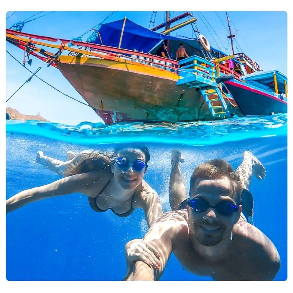 Dome Telesin Com Caixa Estanque Gp-dmp-t09-sa De Gopro 9-10-11-12 - 2