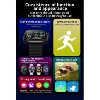 Relógio Inteligente Para Homens E Mulheres, Lanterna Led, Mais De 100 M Dourado - 2