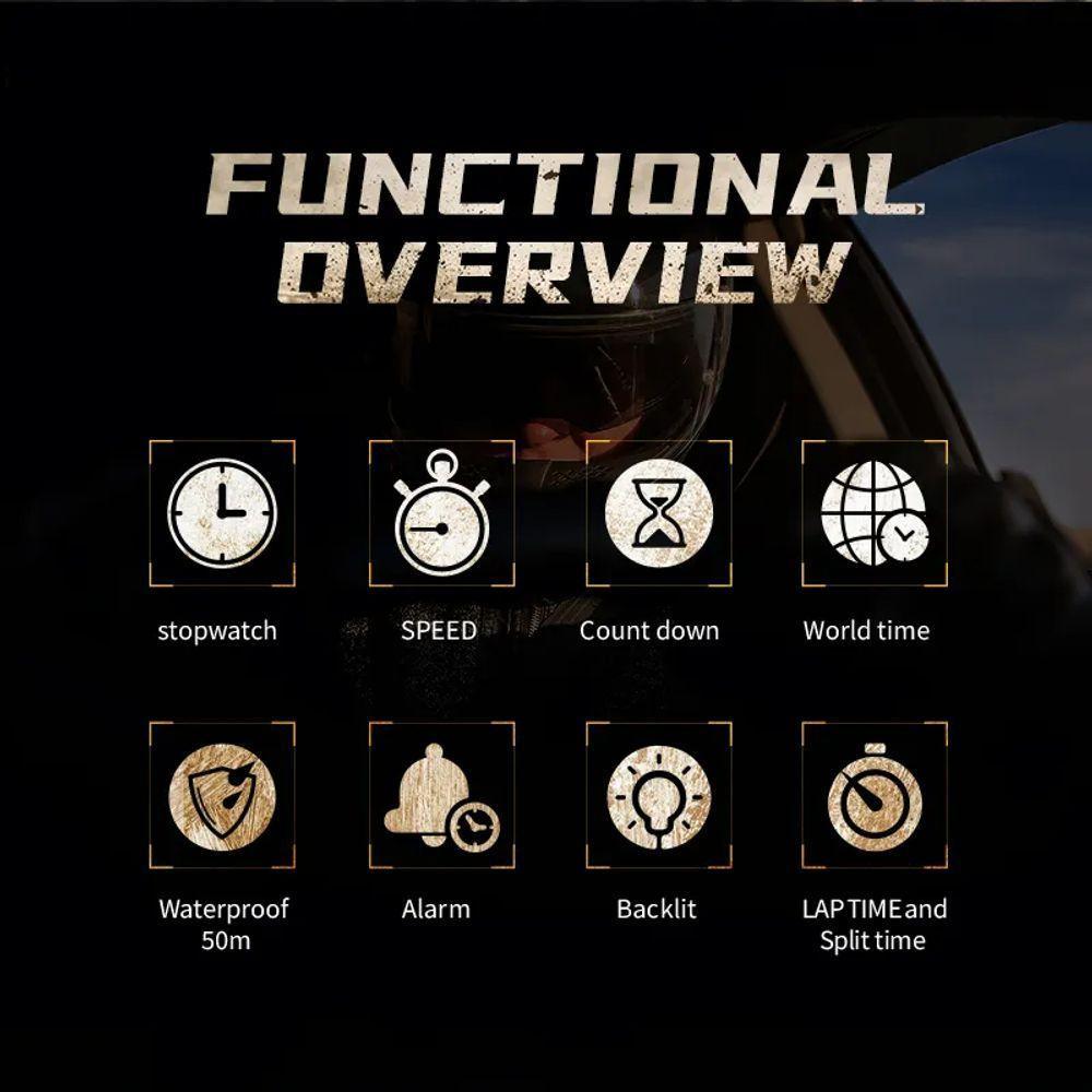 Relógio Inteligente à Prova D\'água Para Homens, North Edge Militar Preto - 2