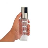Kit 6 Spray Pulverizador Borrifador Dosador Azeite Vinagre Frasco De Vidro Acabamento Aço Inoxidável - 5