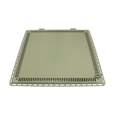 Tampa Casa De Máquina Piscina Lisa Art Grelha 110x110cm B1