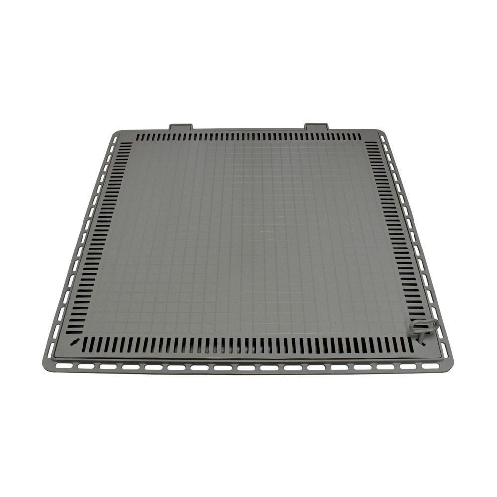 Tampa Casa De Máquina Piscina Lisa Art Grelha 110x110cm C - 1