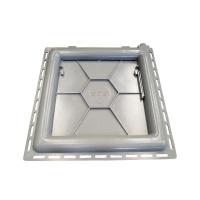 Tampa Casa Máquina Piscina Rebaixada Art Grelha 80x80cm C - 5