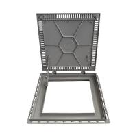 Tampa Casa Máquina Piscina Rebaixada Art Grelha 80x80cm C - 6