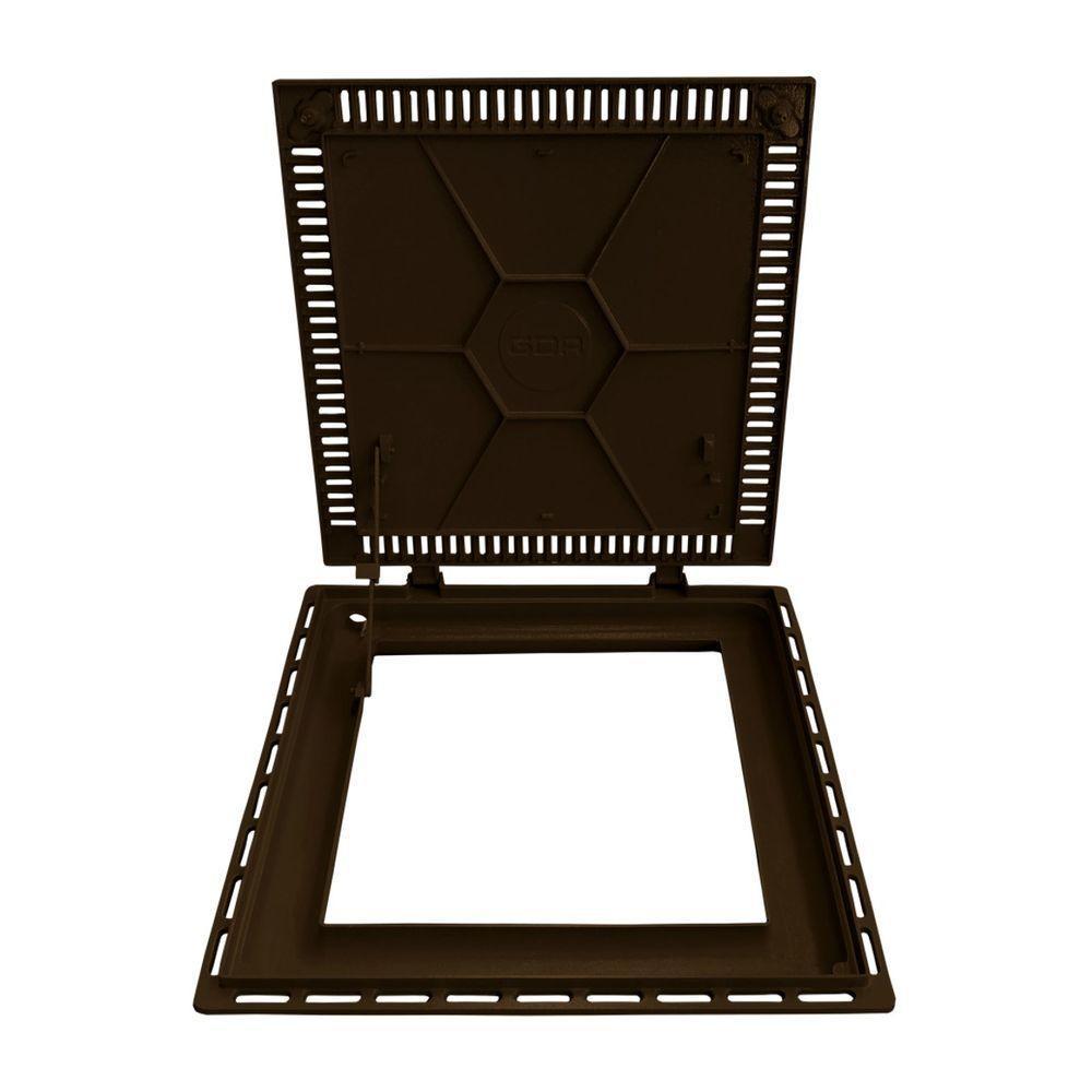 Tampa Casa Máquina Piscina Lisa Articulada Grelha 80x80cm M - 6