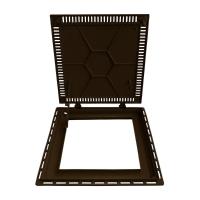 Tampa Casa Máquina Piscina Lisa Articulada Grelha 80x80cm M - 6