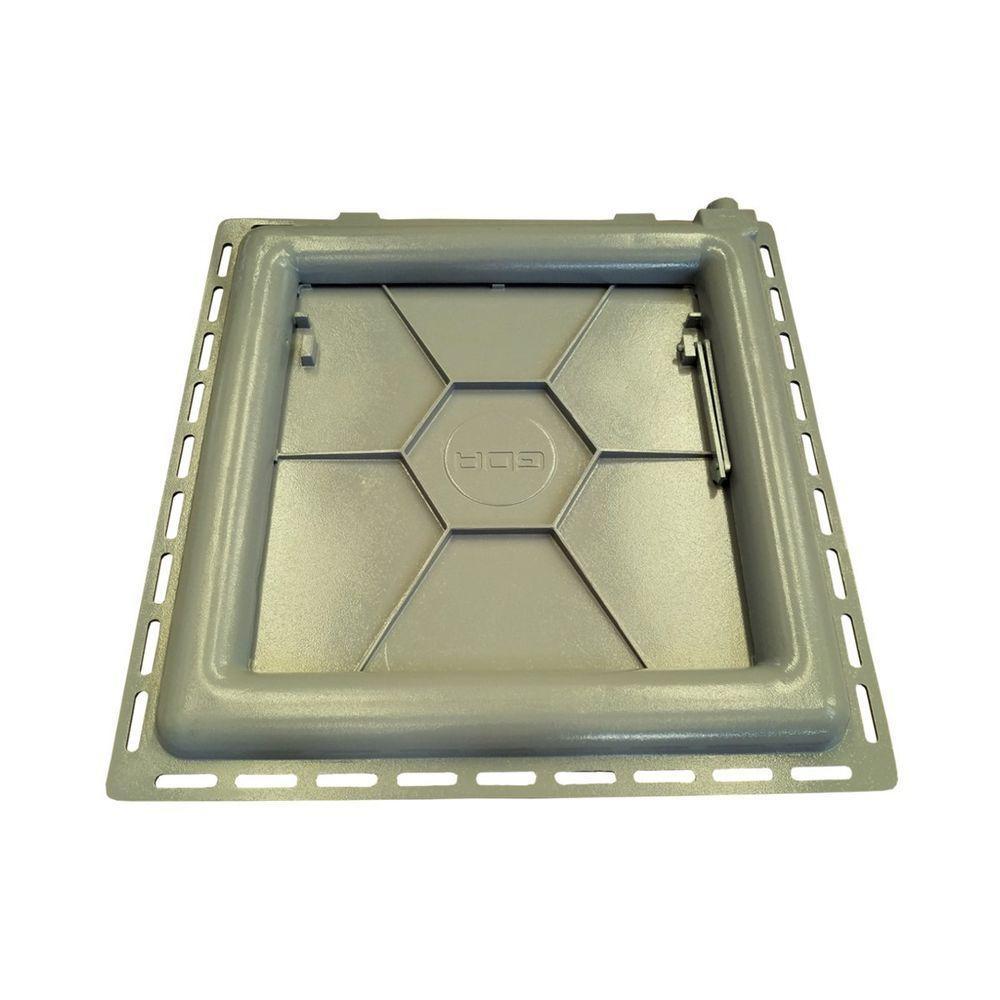 Tampa Casa Máquina Piscina Lisa Articulada Grelha 80x80cm B1 - 5