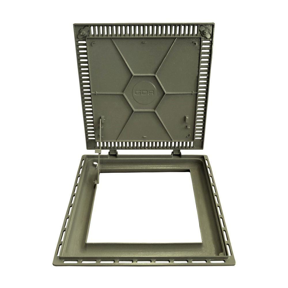 Tampa Casa Máquina Piscina Lisa Articulada Grelha 80x80cm B1 - 6