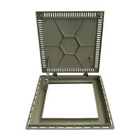 Tampa Casa Máquina Piscina Lisa Articulada Grelha 80x80cm B1 - 6