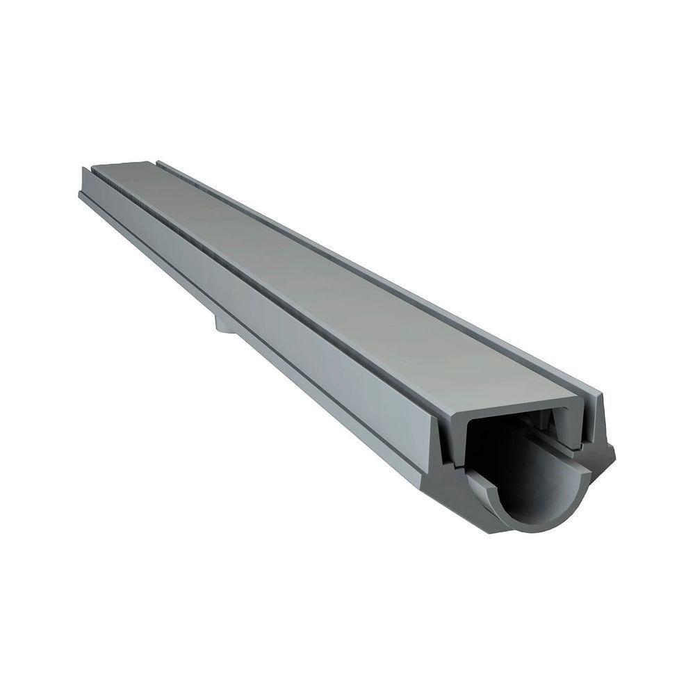 Grelha Invisível Oculta Caixa Coletora Cinza Piscina 100x8cm - 1