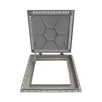 Tampa Casa Máquina Piscina Lisa Articulada Grelha 80x80cm C - 6