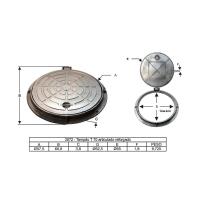 Tampa Tampão T70 Reforçado Esgoto Pluvial Articulado 70cm - 3