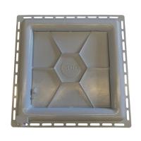 Tampa Casa Máquina Piscina Rebaixada Simples Grelha 80x80 C