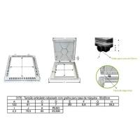 Tampa Casa Máquina Piscina Rebaixada Art Grelha 80x80cm M - 2