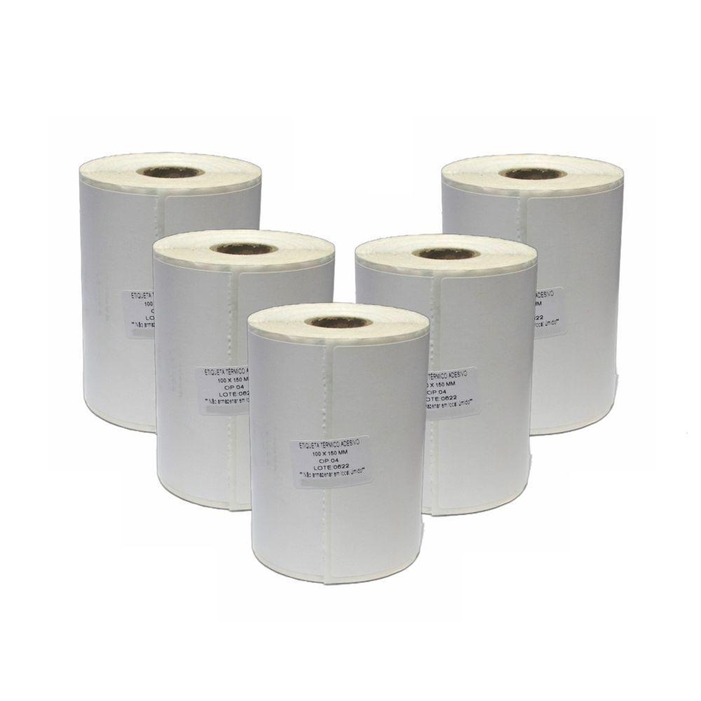 Kit 5 Etiqueta Adesiva Térmica Zebra Ecommerce 100x150mm - 1