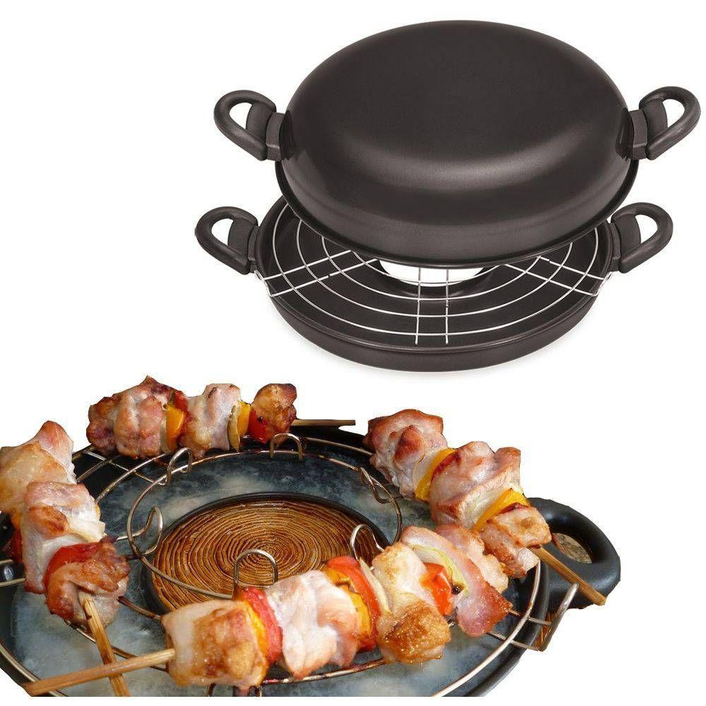 Churrasqueira Grill Preto Casa Exclusiva Para Fogão Gás - 5