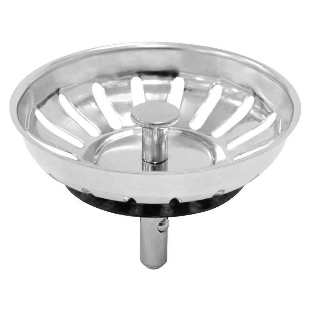 Tampa De Ralo De Pia Para Válvula Tramontina New Luxo 4 1-2 Inox - 1