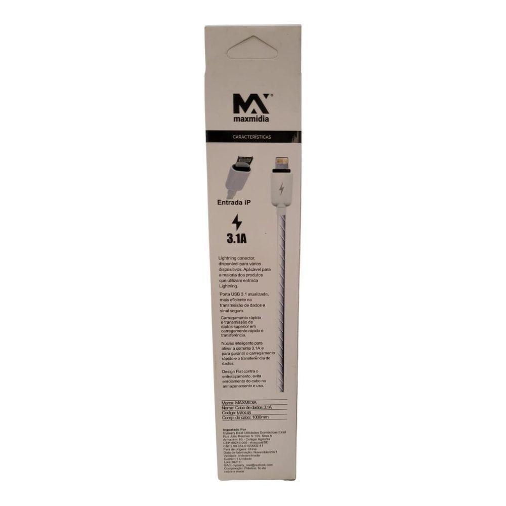 Cabo Usb Lightning Ip Carregamento Rápido I8 - Maxmidia - 3