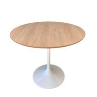 Mesa De Jantar Tulipa Saarinen Redonda 130cm Base Branca Tampo Jade - 1