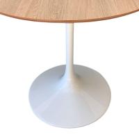 Mesa De Jantar Tulipa Saarinen Redonda 130cm Base Branca Tampo Jade - 4