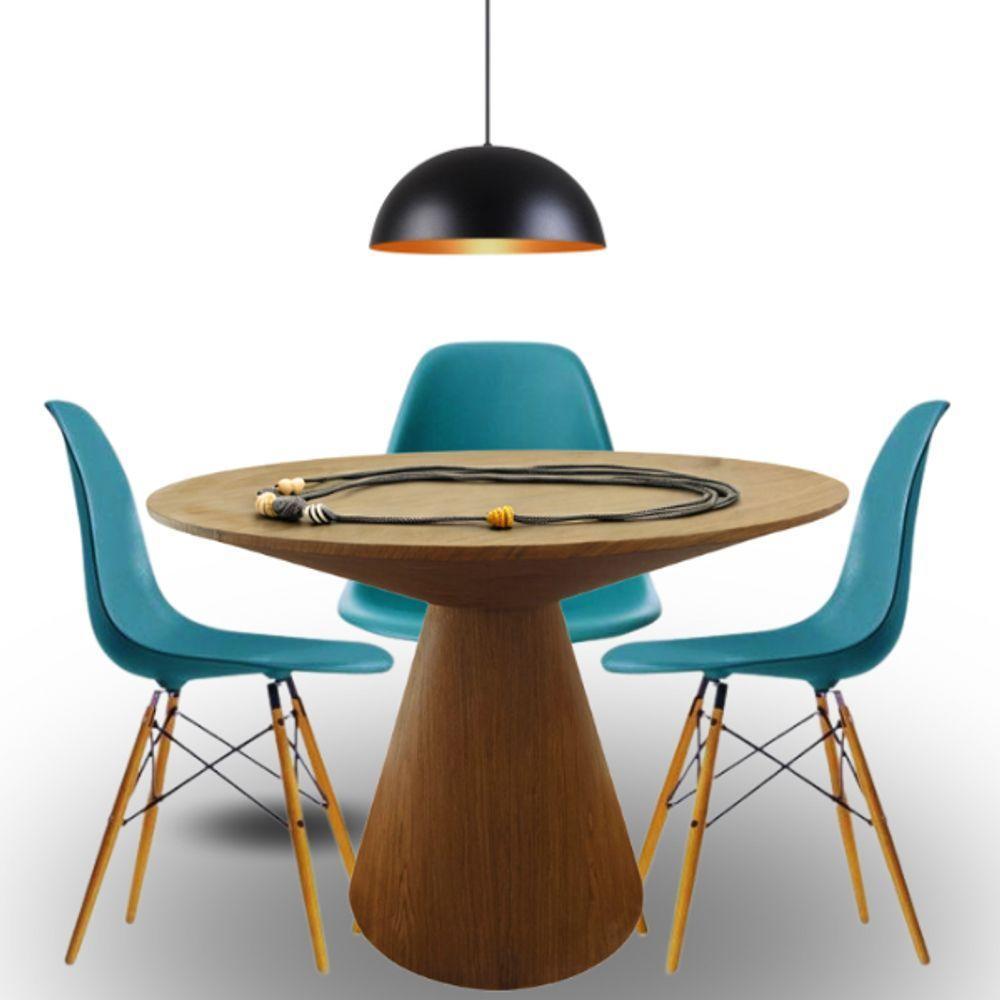 Mesa De Jantar Eclipse Cone Redonda 150cm Em Freijo - 2