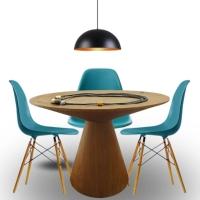 Mesa De Jantar Eclipse Cone Redonda 150cm Em Freijo - 2