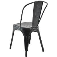 Kit 4 Cadeiras Tolix Iron Titan Rivatti Aço Preto