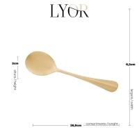 Conjunto 2 Peças Para Salada Positano Dourada 27cm 1789 - Lyor - 5