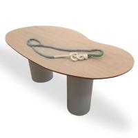 Mesa Organica Bean Laca+freijo Claro 244x137cm - 3