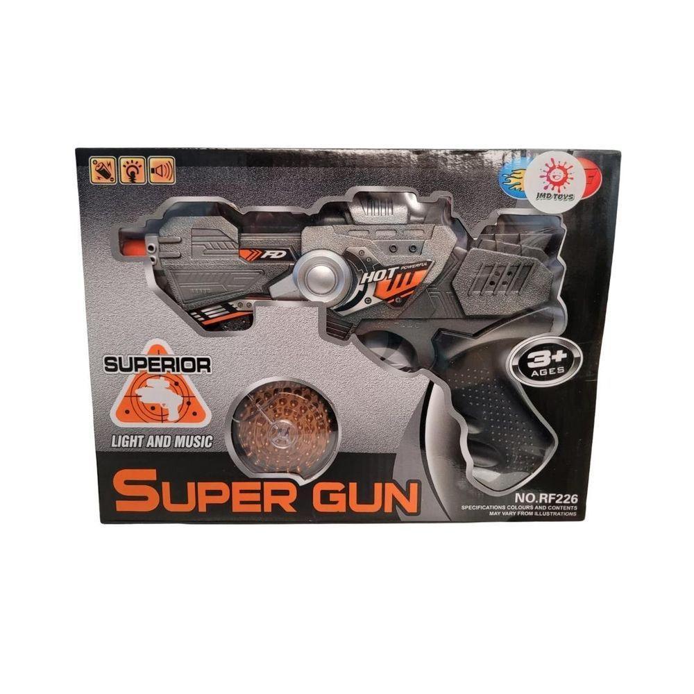 Brinquedo Pistola Plástico Md10250 Com Luz E Som - Jmd Toys - 2