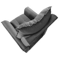 Poltrona Do Papai Reclinável King Veludo Speciale Home Cinza Chumbo - 8