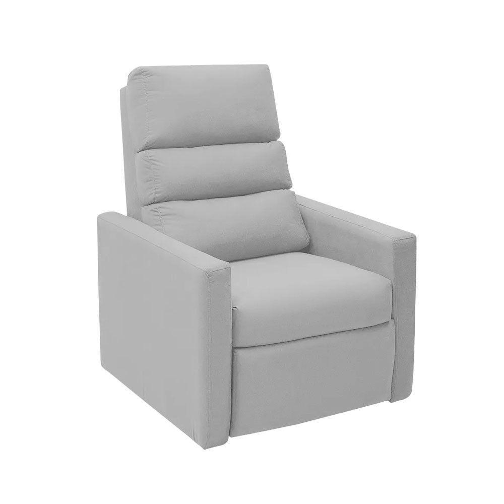 Poltrona Do Papai Reclinável Ravena Material Sintético Branco Speciale Home Branco - 1