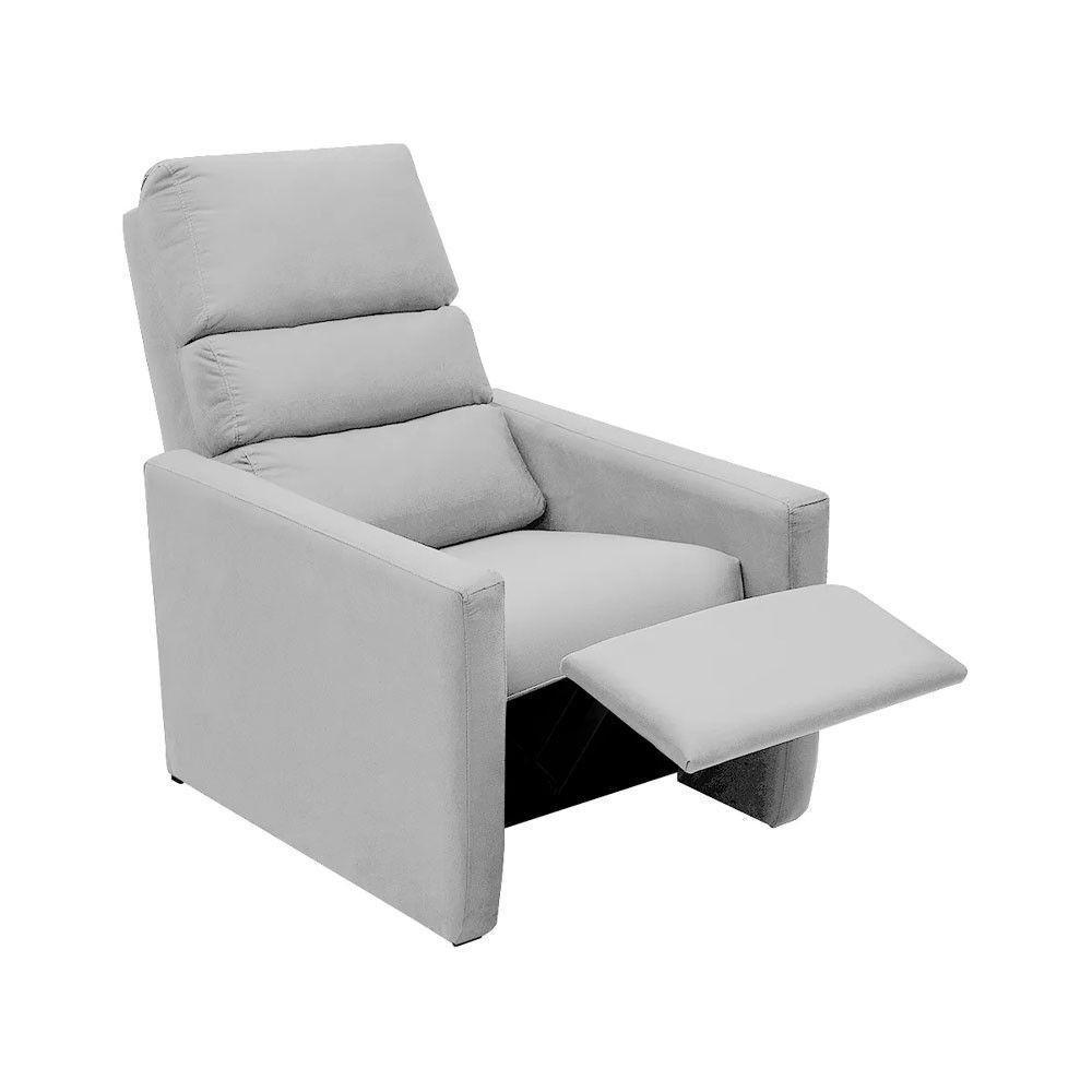 Poltrona Do Papai Reclinável Ravena Material Sintético Branco Speciale Home Branco - 4