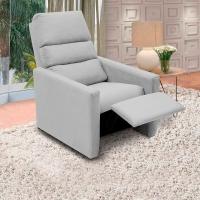 Poltrona Do Papai Reclinável Ravena Material Sintético Branco Speciale Home Branco - 2