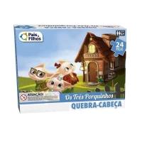 Quebra-cabeça - 24 Peças - Os Três Porquinhos - Pais E Filhos - 2