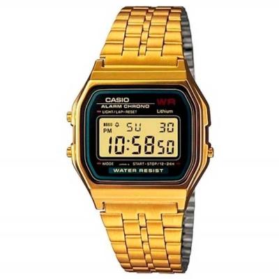 Relógio Casio Masculino Ref: A159wgea-1df Vintage Dourado