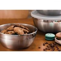 Jogo De Potes Em Aço Inox Com Tampa Plástica Tramontina Freezinox 3 Peças