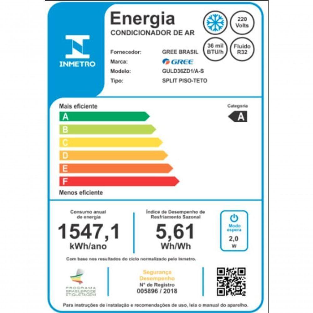 Ar Condicionado Piso Teto Inverter G-prime Compact Gree 36.000 Btus Frio 220v R-32 - 6