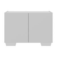 Cama Solteiro 100% Mdf Com Colchão E Mesa De Cabeceira 2 Portas Multimóveis Mp4186 Branca Branco - 4