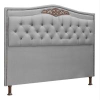 Cabeceira Estofada Holanda 1,95 King Size Linho Speciale Home Grafite - 1