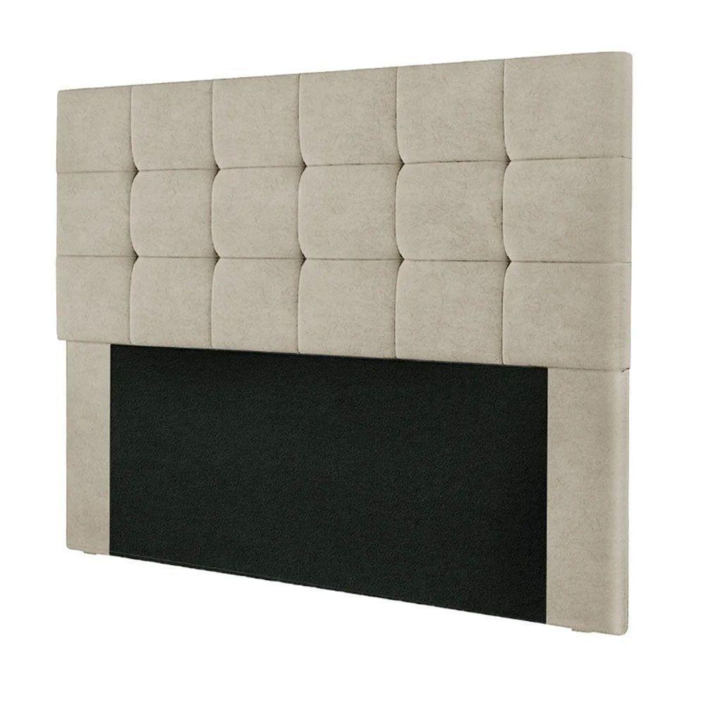 Cabeceira Cama Box Casal 1,40 Estofada Julia Suede Speciale Home Bege - 1