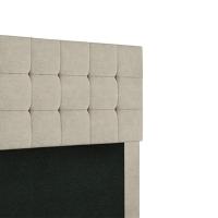 Cabeceira Cama Box Casal 1,40 Estofada Julia Suede Speciale Home Bege - 5