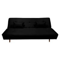 Sofá Cama Silver 3 Lugares Reclinável Casal Corano Preto Fosco Speciale Home Preto Fosco - 5