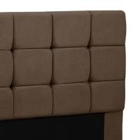 Cabeceira Cama Box Queen 1,60 Estofada Julia Sued Marrom Castor Speciale Home Marrom Castor - 5