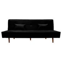 Sofá Cama Silver Reclinável Corano Preto Speciale Home Preto