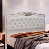 Cabeceira Estofada Holanda 1,60 Queen Linho Speciale Home Carvalho - 2