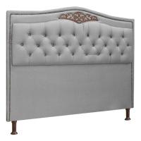 Cabeceira Estofada Holanda 1,60 Queen Linho Speciale Home Grafite - 1