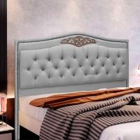 Cabeceira Estofada Holanda 1,60 Queen Linho Speciale Home Grafite - 3